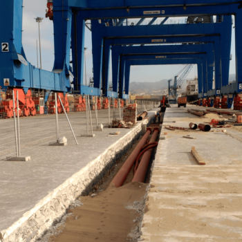 puertodemalaga-tuberias Obra civil para la administración pública de Málaga